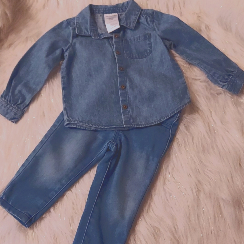 Toughskins Toddler denim set